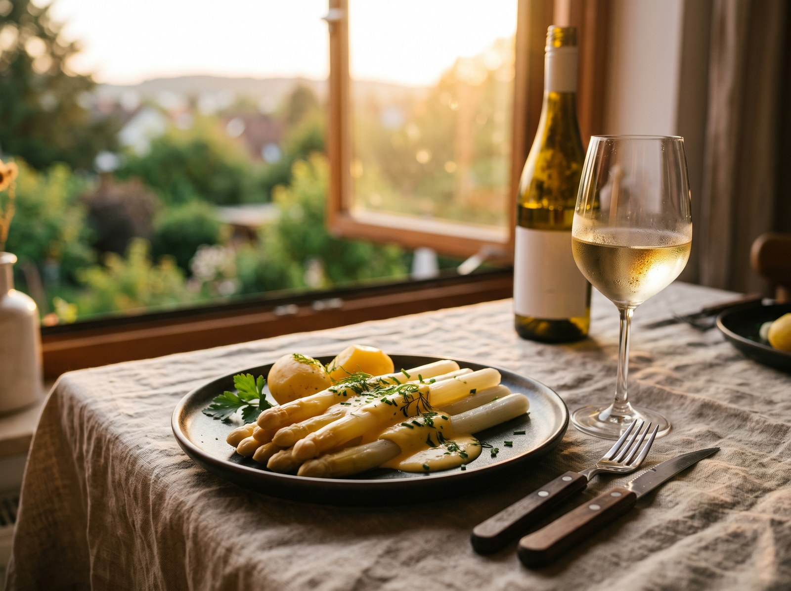 Spargel mit Sauce Hollandaise