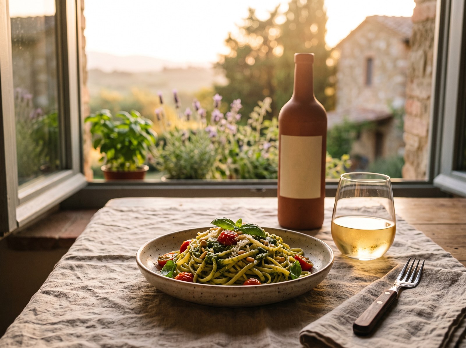Pasta al pesto
