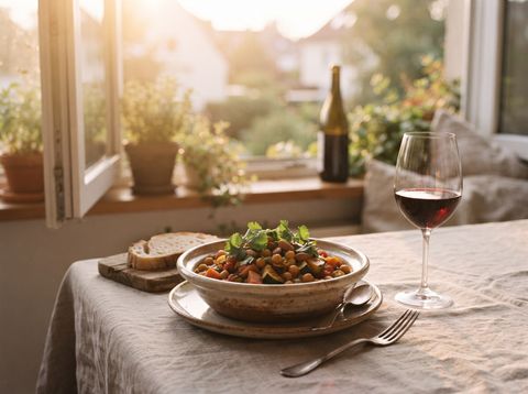 Chickpea and vegetable tagine