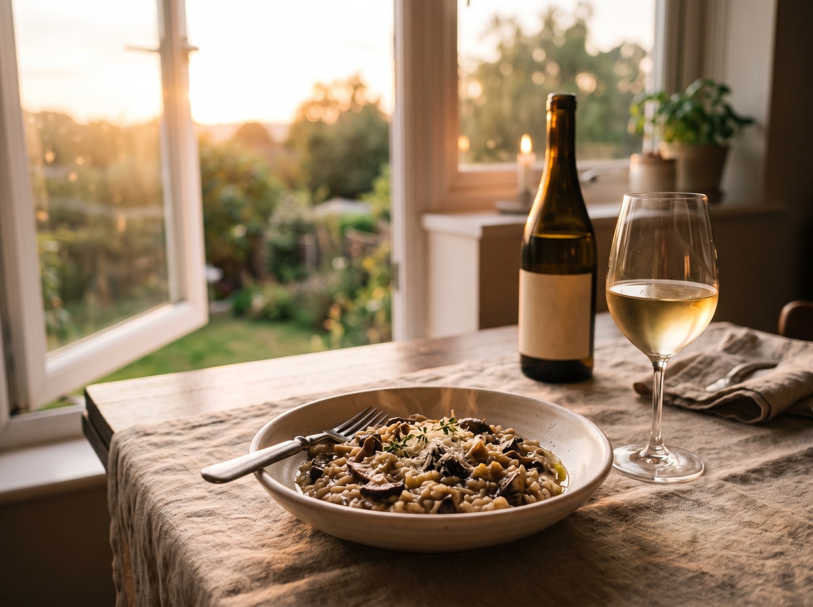 Mushroom risotto
