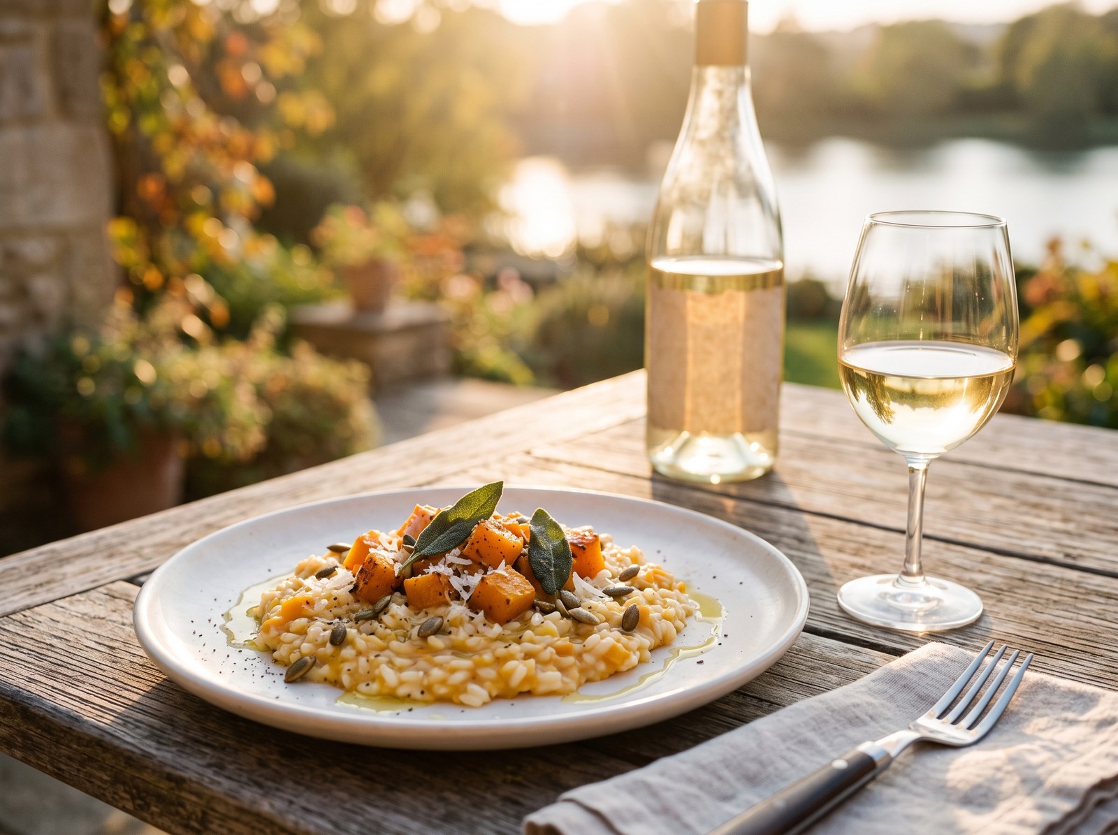 Butternut squash risotto