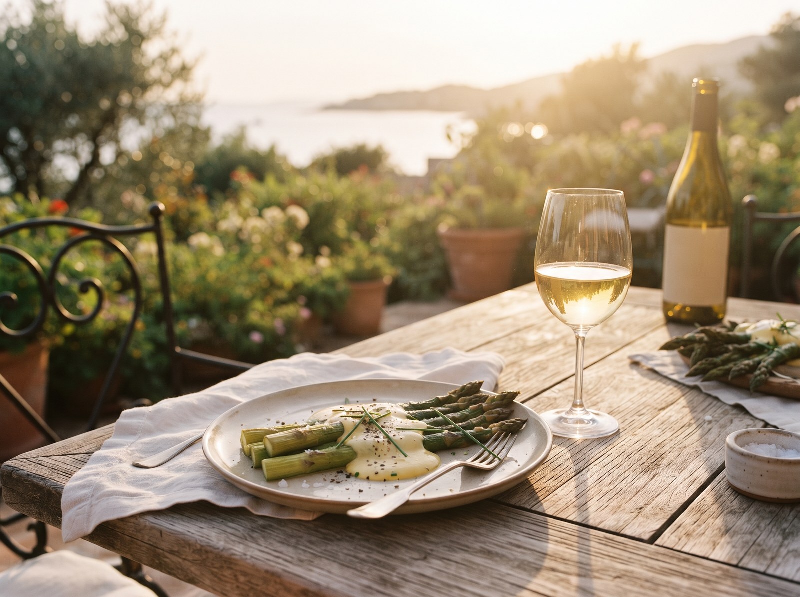 Asparagus with hollandaise