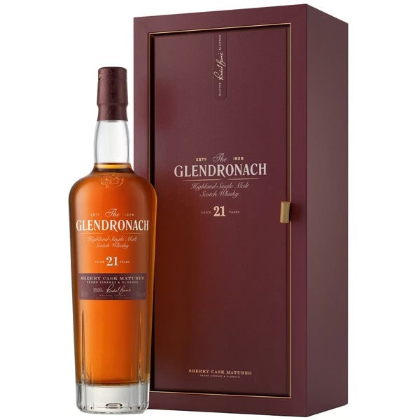 GlenDronach · 21 Year Old Parliament, PX & Oloroso Sherry Casks
